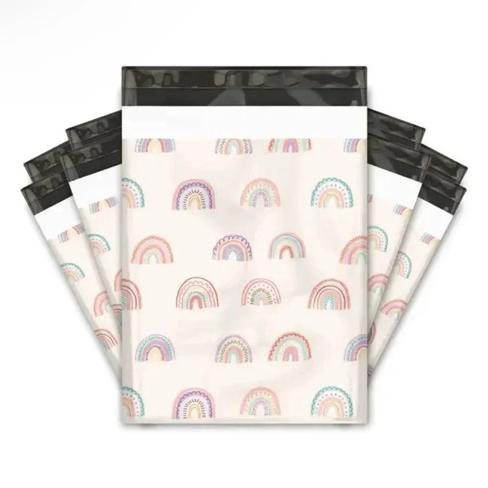 🌈 (20 ct) 10x13 Rainbow Poly Mailers with Rainbow Design🌈